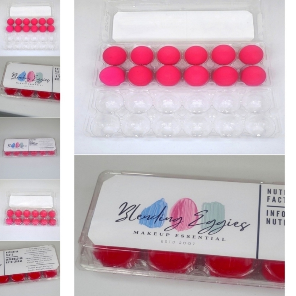 12 Blending Egg Makeup Sponges – Beauty Tool Set (New)